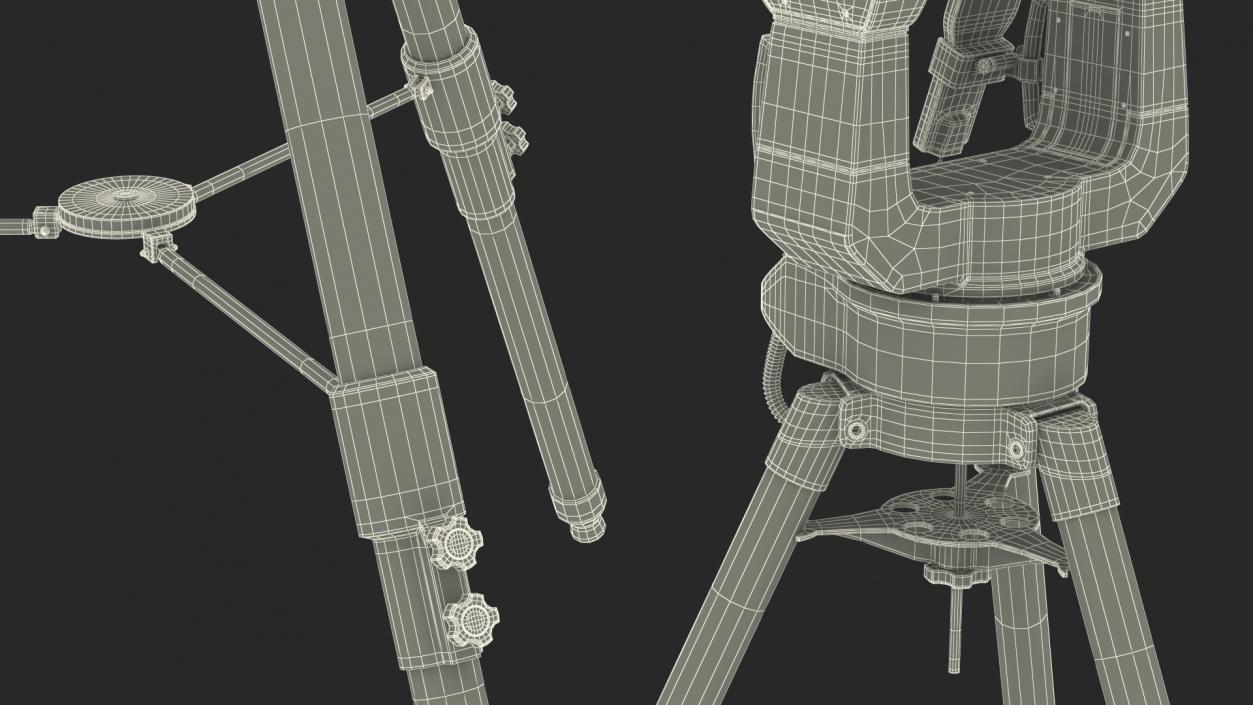 3D Telescope 8 Inch with Tripod model