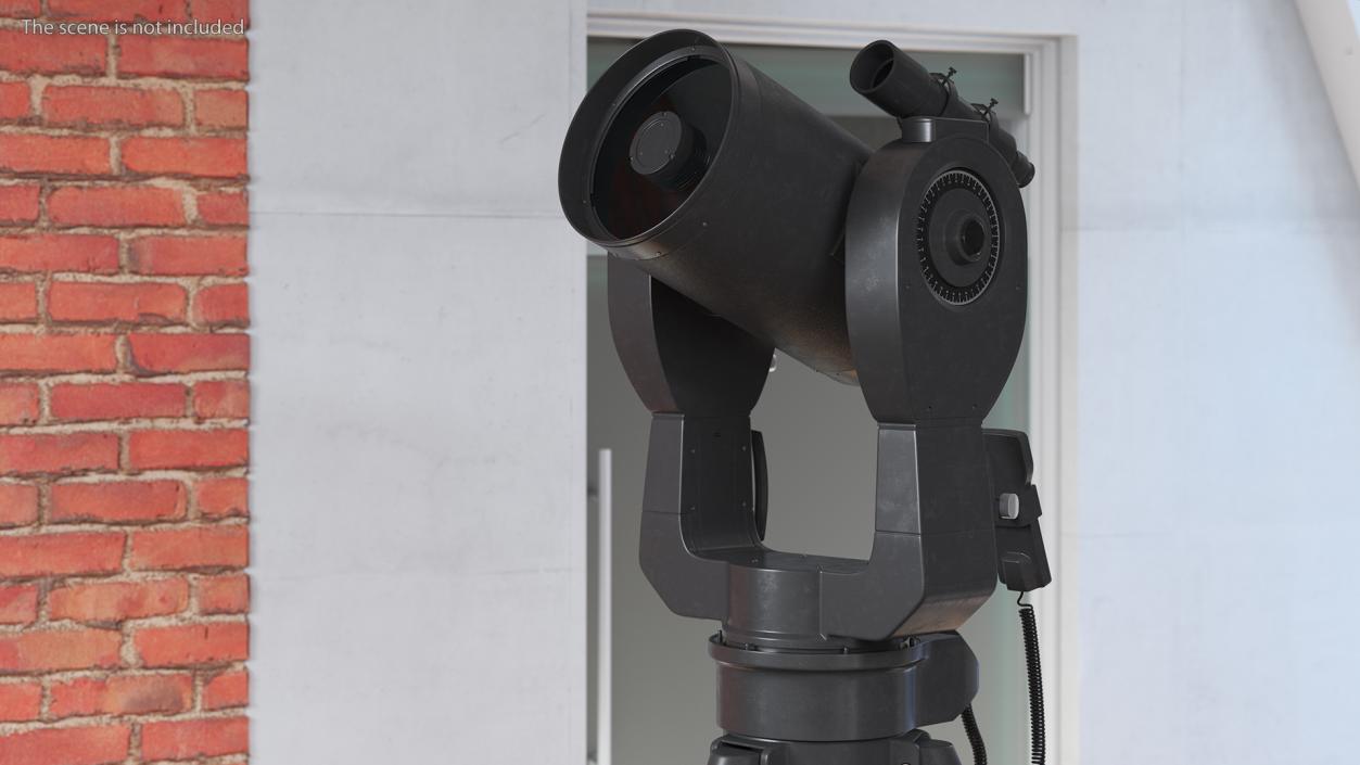 3D Telescope 8 Inch with Tripod model