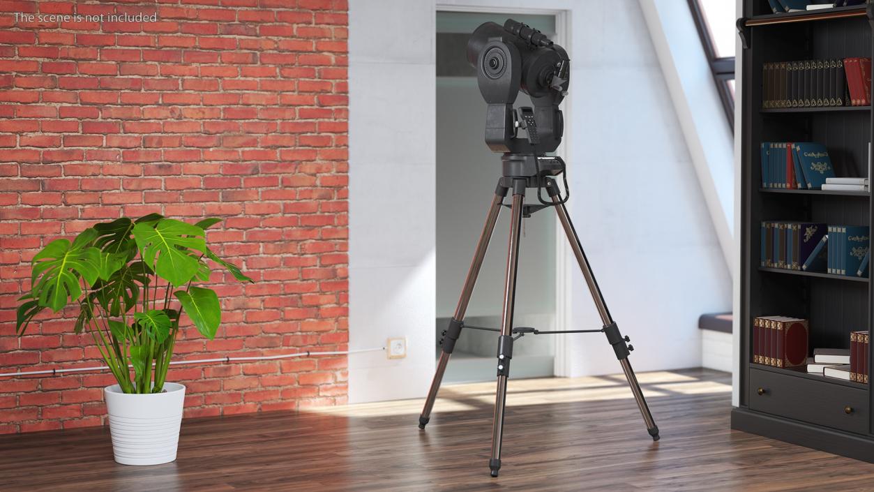 3D Telescope 8 Inch with Tripod model