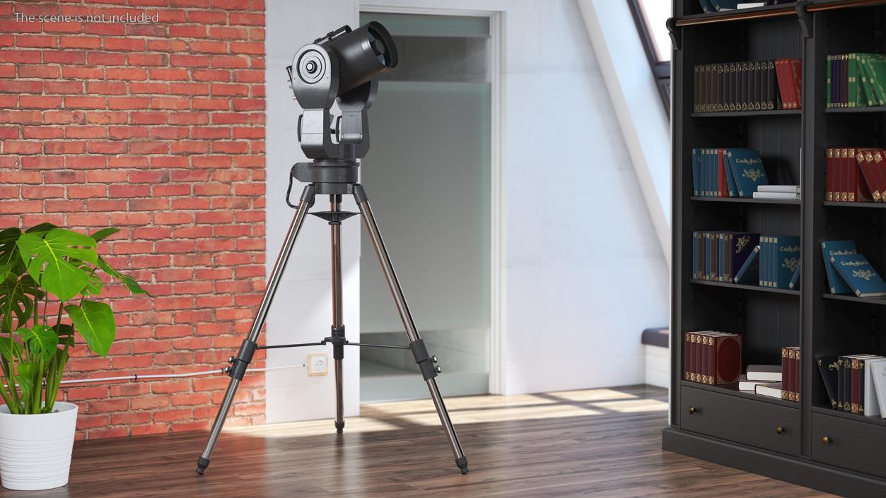 3D Telescope 8 Inch with Tripod model