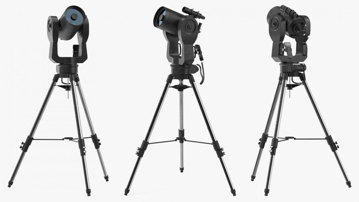 3D Telescope 8 Inch with Tripod model