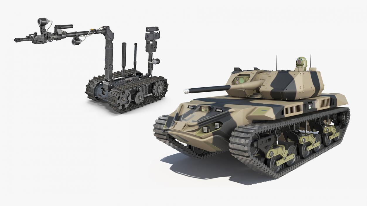 3D Military Robots Collection