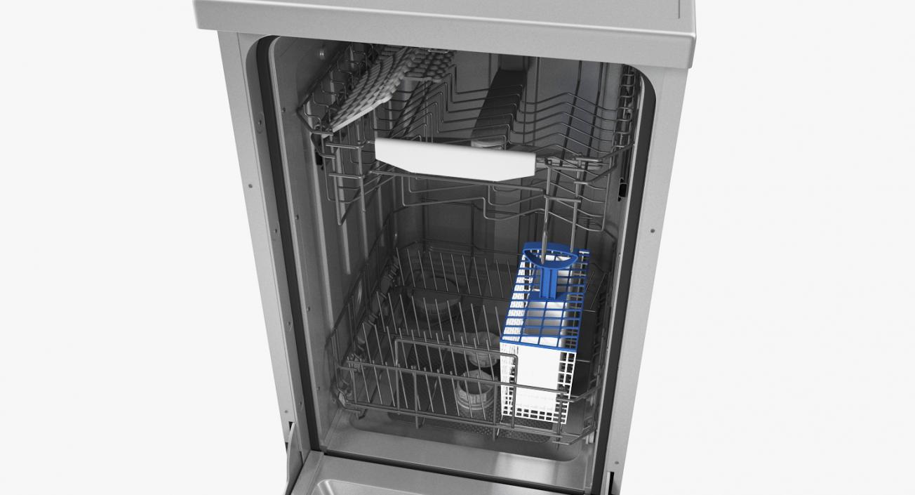 Stainless Steel Dishwasher Machine 3D model