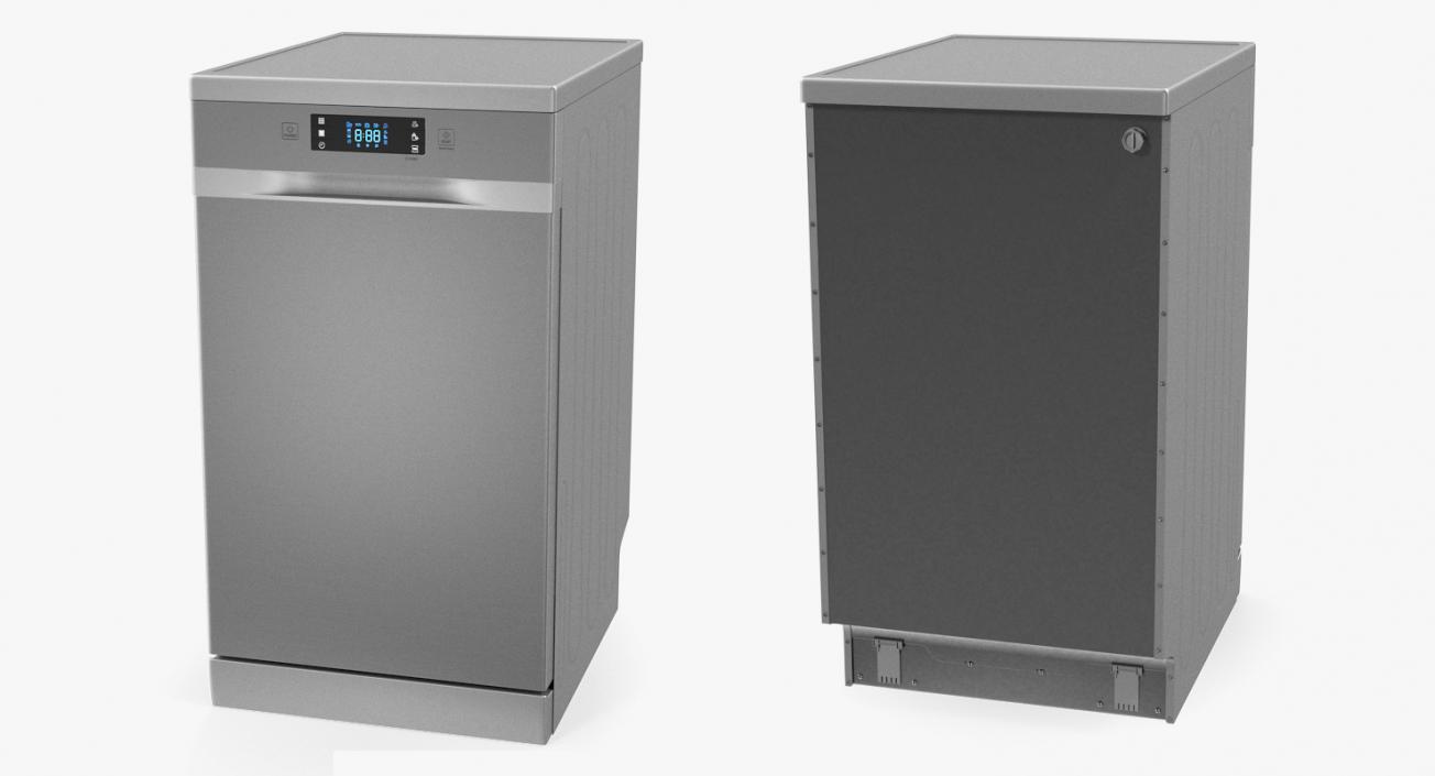 Stainless Steel Dishwasher Machine 3D model