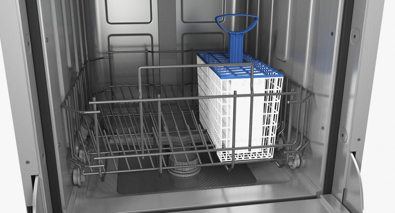 Stainless Steel Dishwasher Machine 3D model