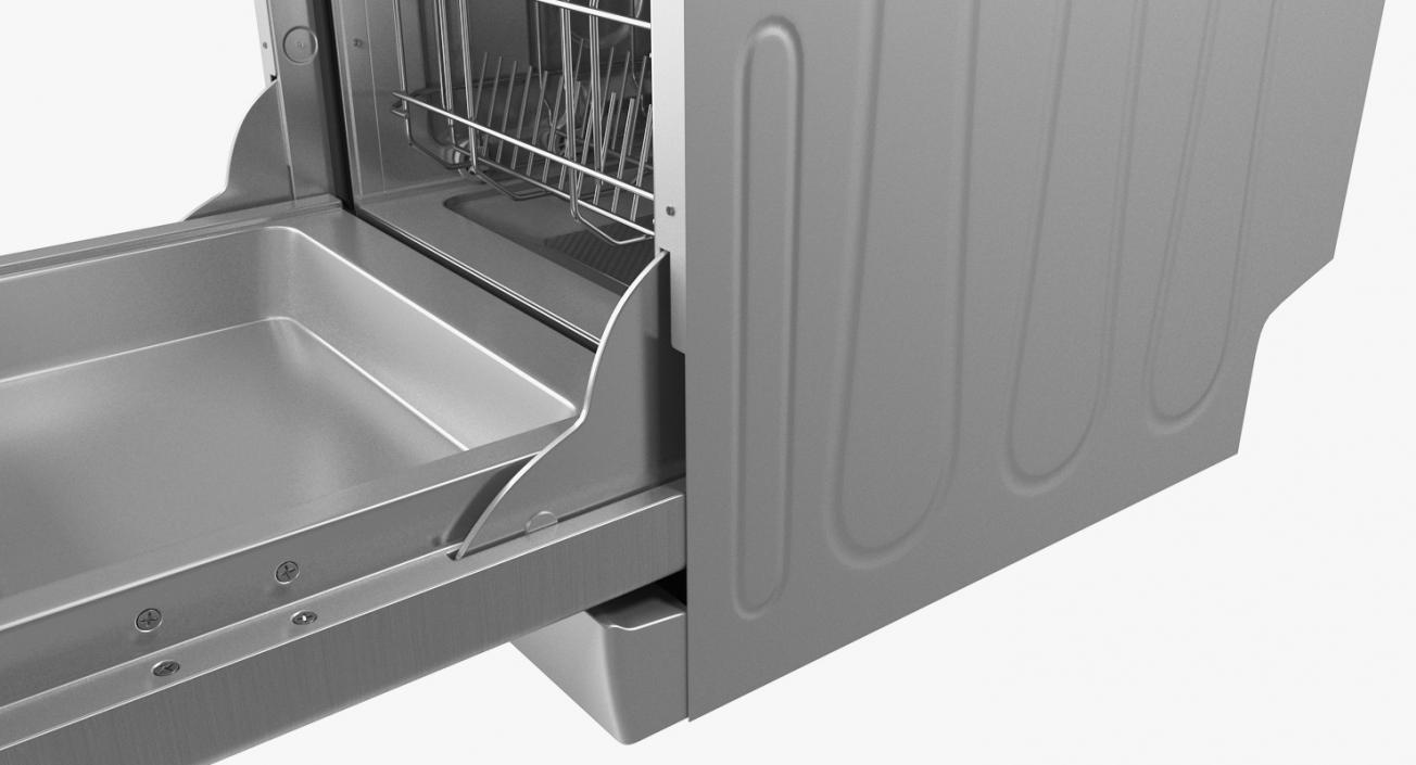 Stainless Steel Dishwasher Machine 3D model