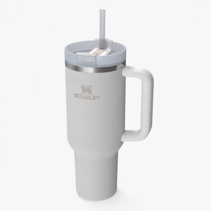 Stanley Quencher Travel Tumbler White 2 3D model