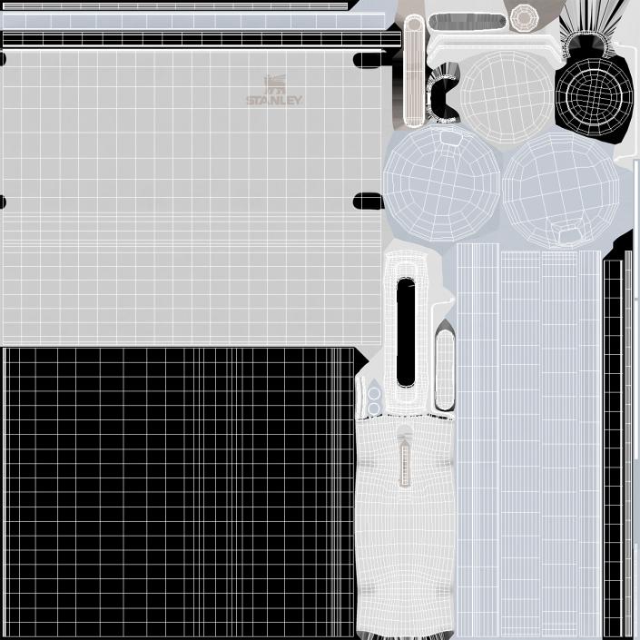 Stanley Quencher Travel Tumbler White 2 3D model