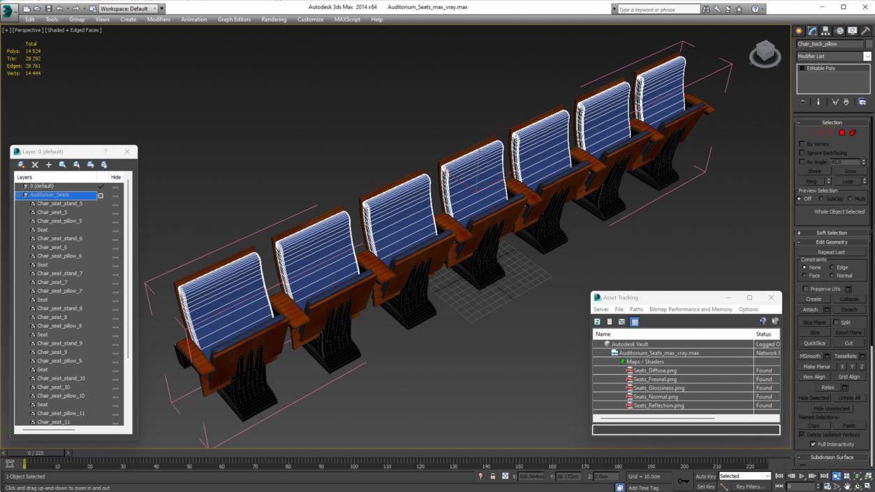 3D Auditorium Seats