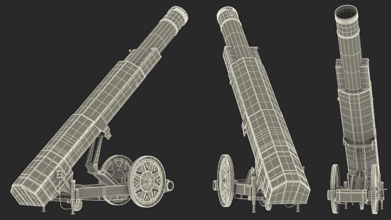 3D model Circus Human Cannonball Rigged