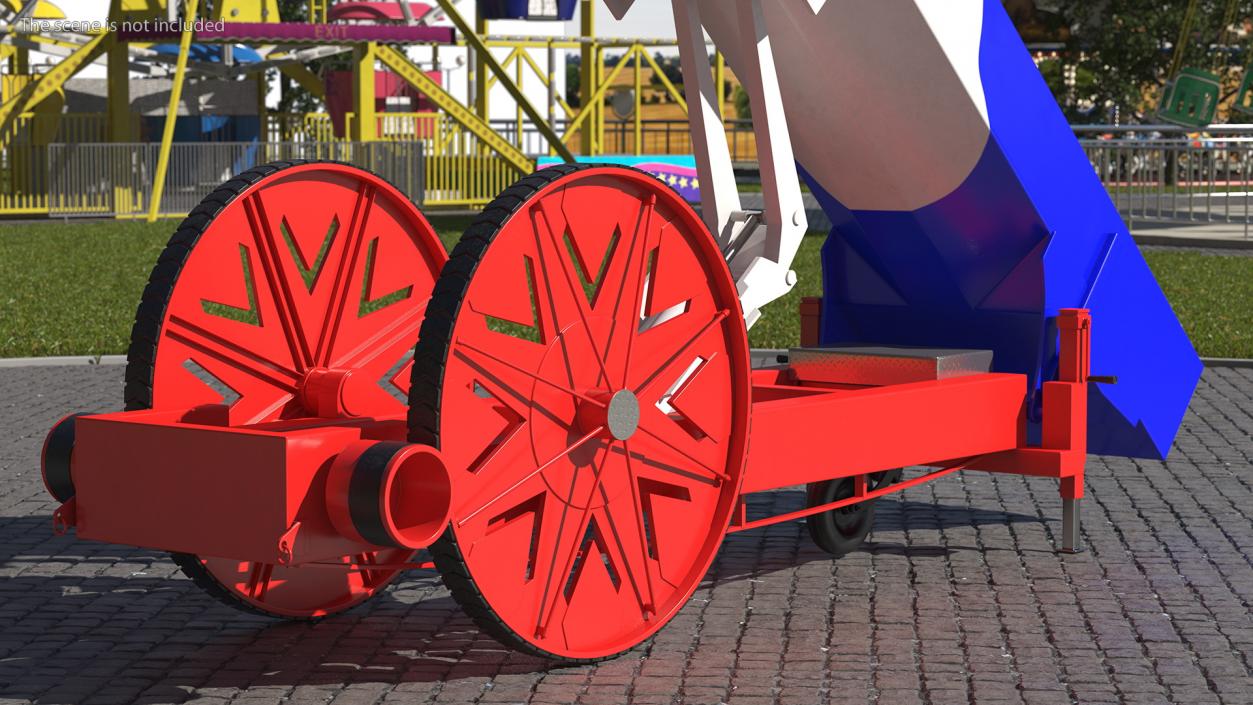 3D model Circus Human Cannonball Rigged