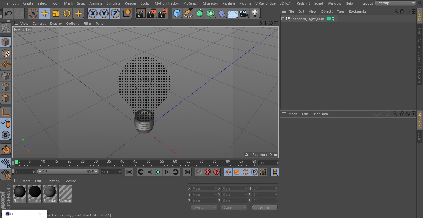 Standard Light Bulb 3D model