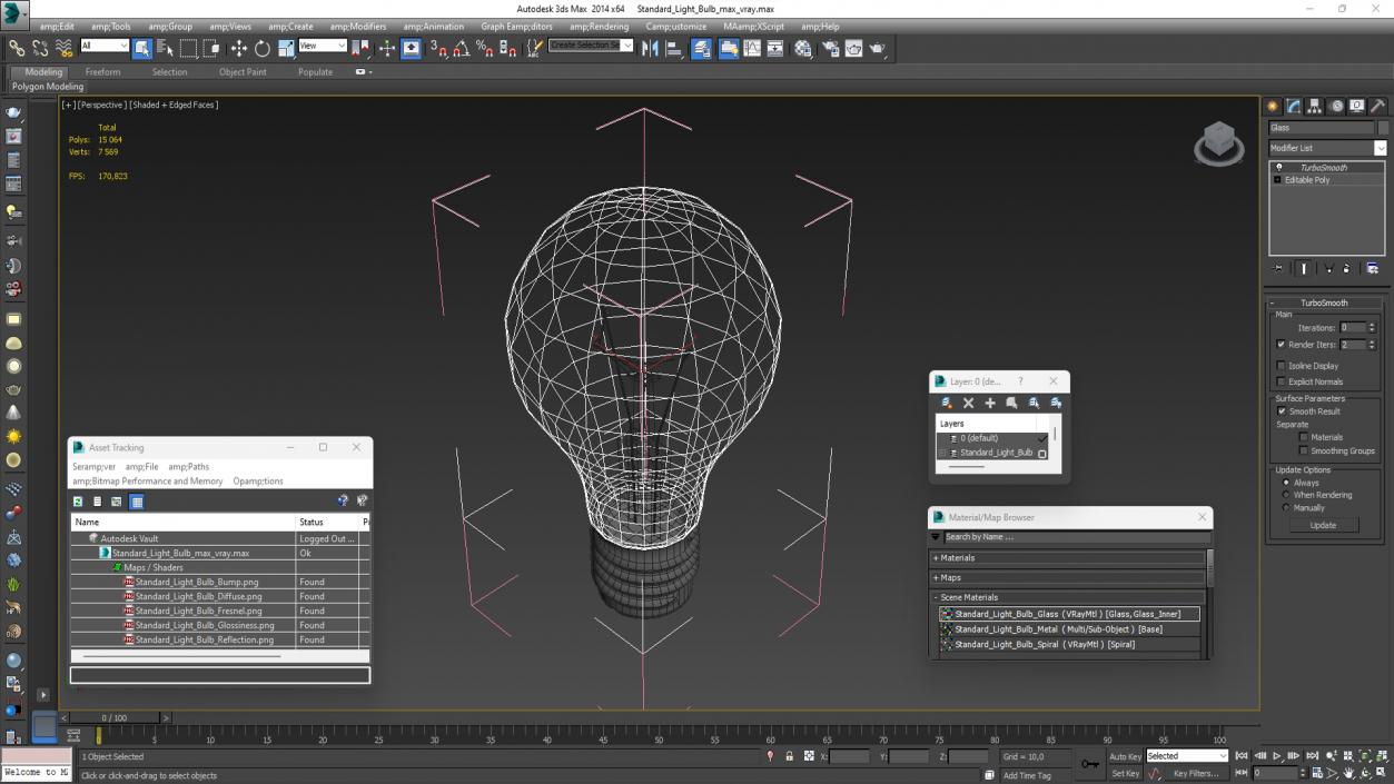 Standard Light Bulb 3D model