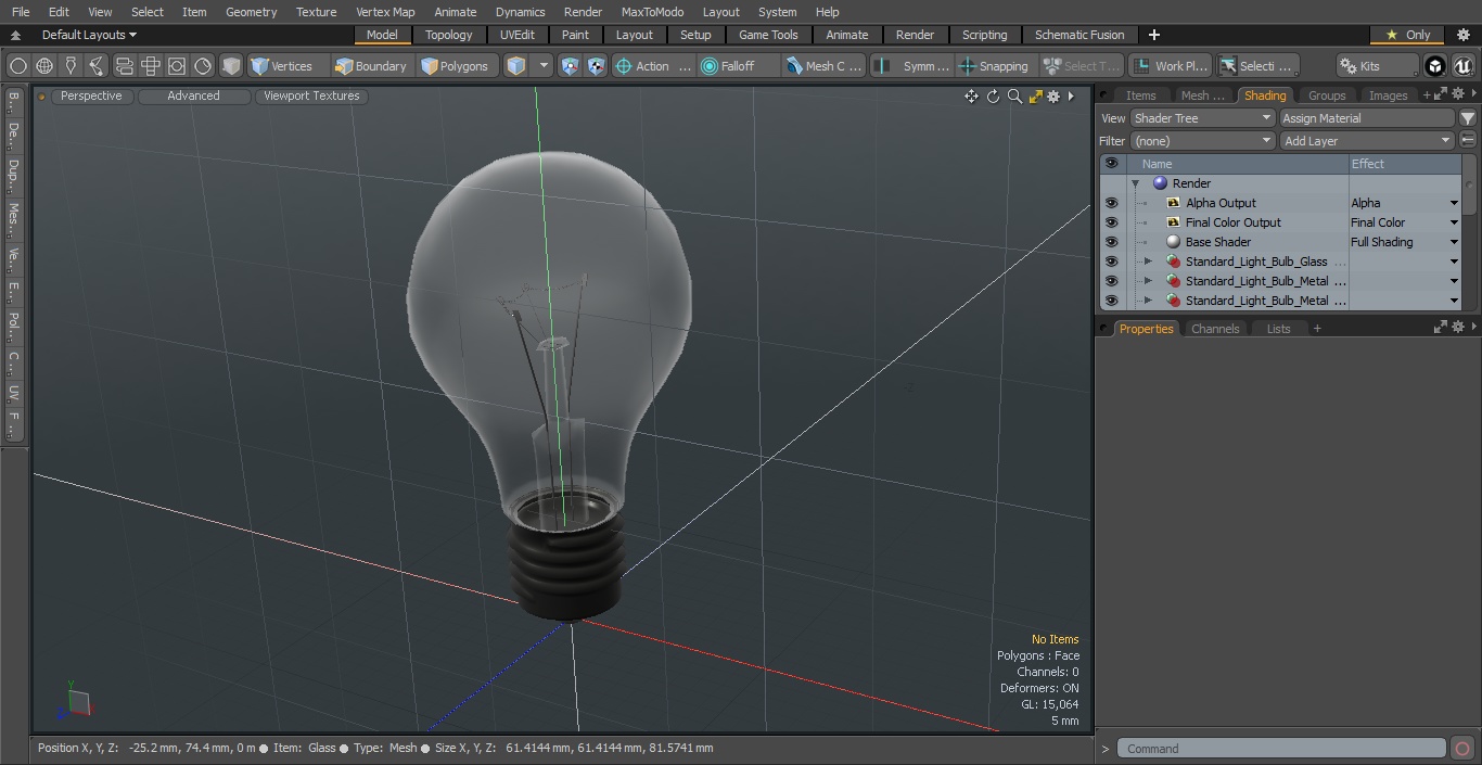 Standard Light Bulb 3D model