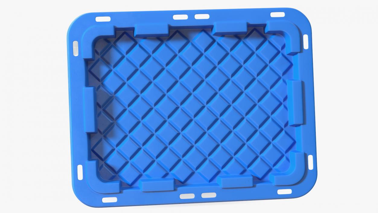 Storage Plastic Container with Lid 3D model