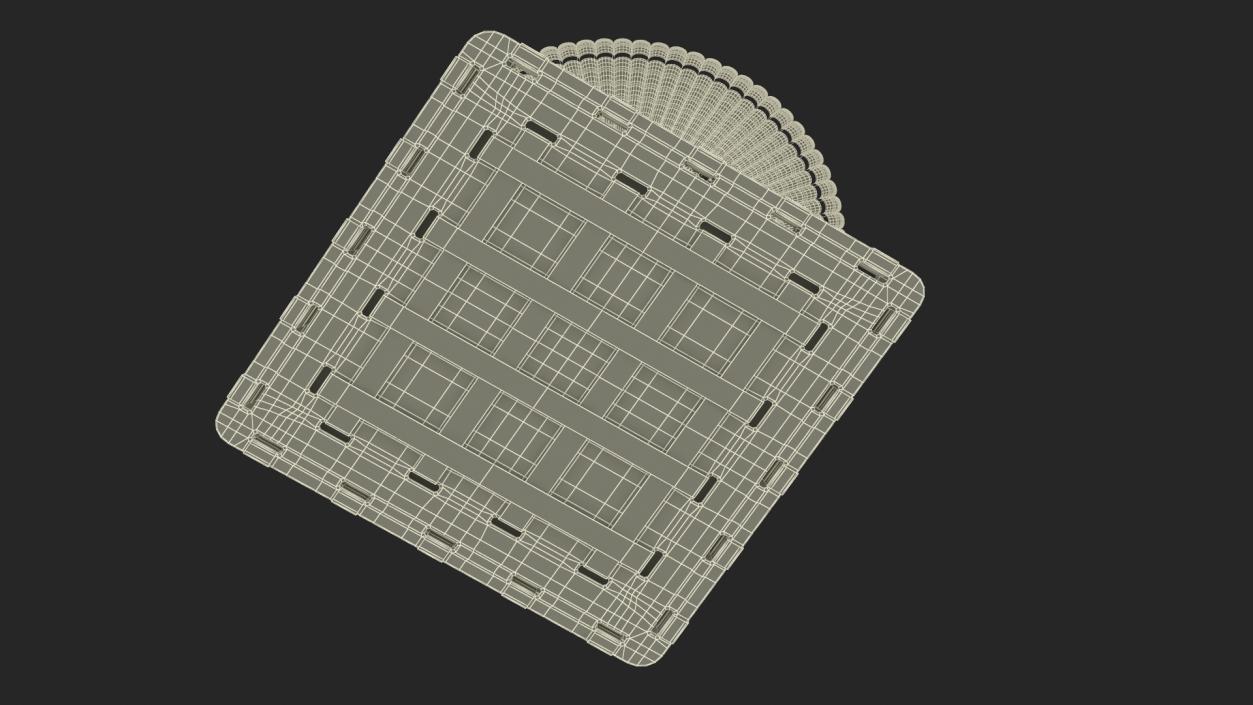 3D Elevating Parachute System Single for NASA Cargo model