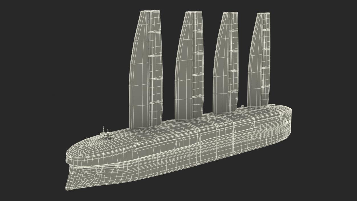 3D model Modern Sail Powered Sea Vessel