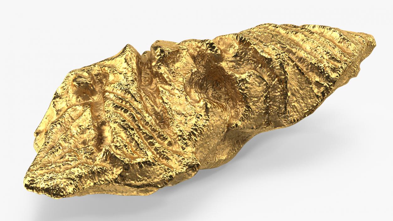 Gold Natural Minerals Small Stones 3D model