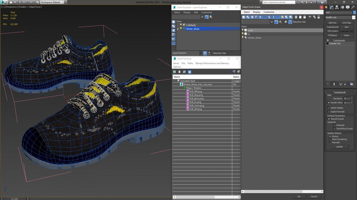 Worker Shoes 3D