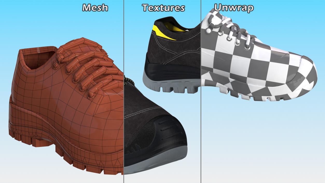 Worker Shoes 3D