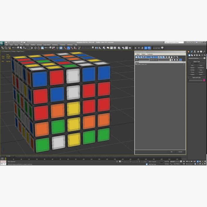 3D model Rubiks Cube 5x5