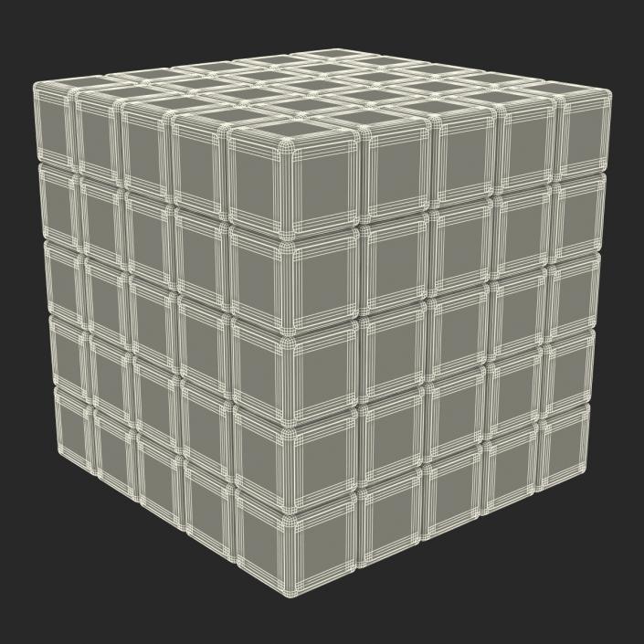 3D model Rubiks Cube 5x5