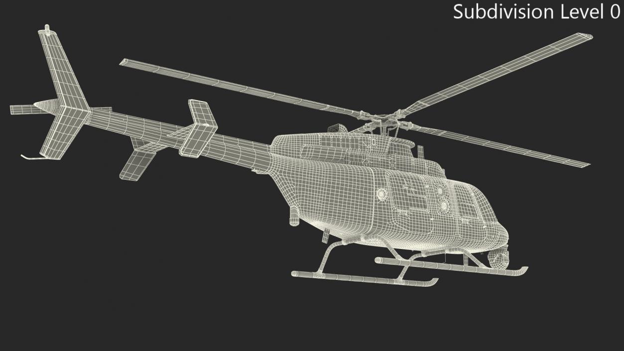 3D model Northrop Grumman MQ-8C Fire Scout Unmanned Helicopter Rigged