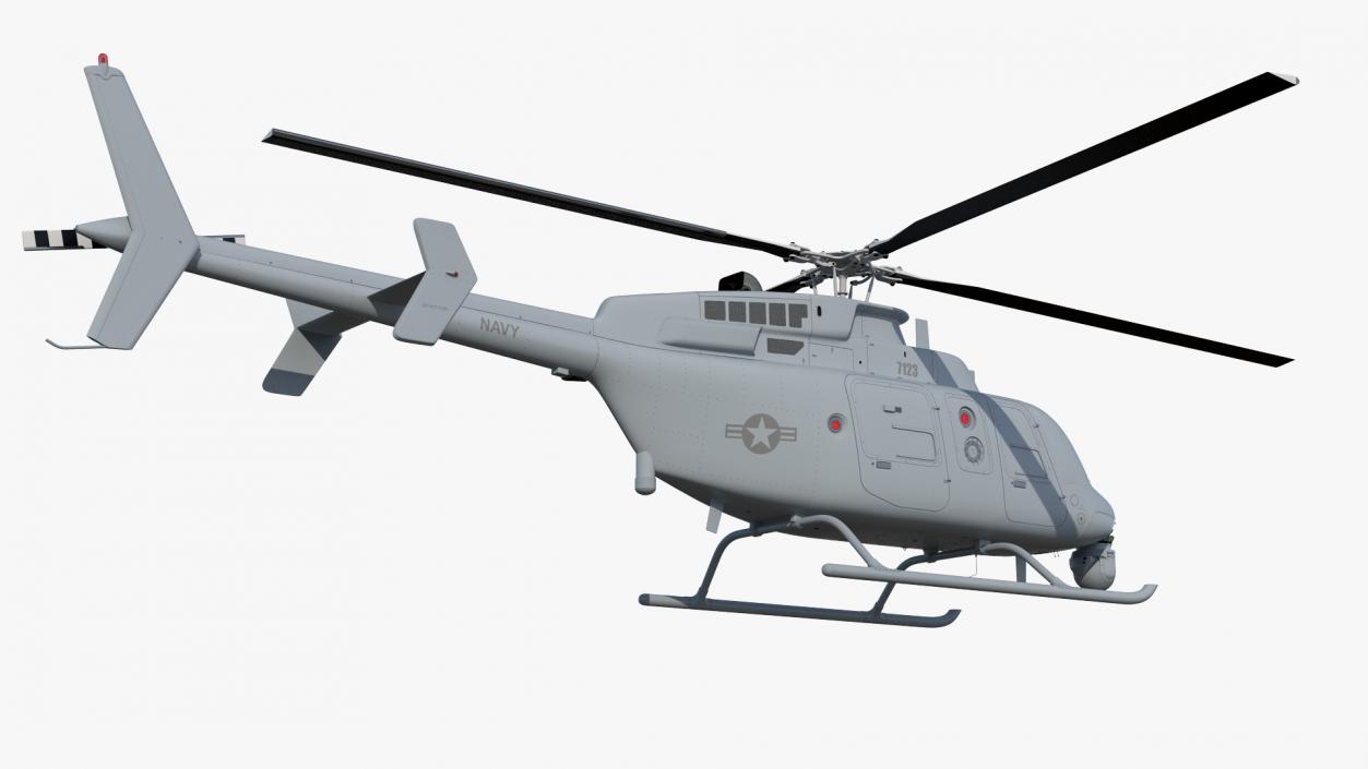 3D model Northrop Grumman MQ-8C Fire Scout Unmanned Helicopter Rigged