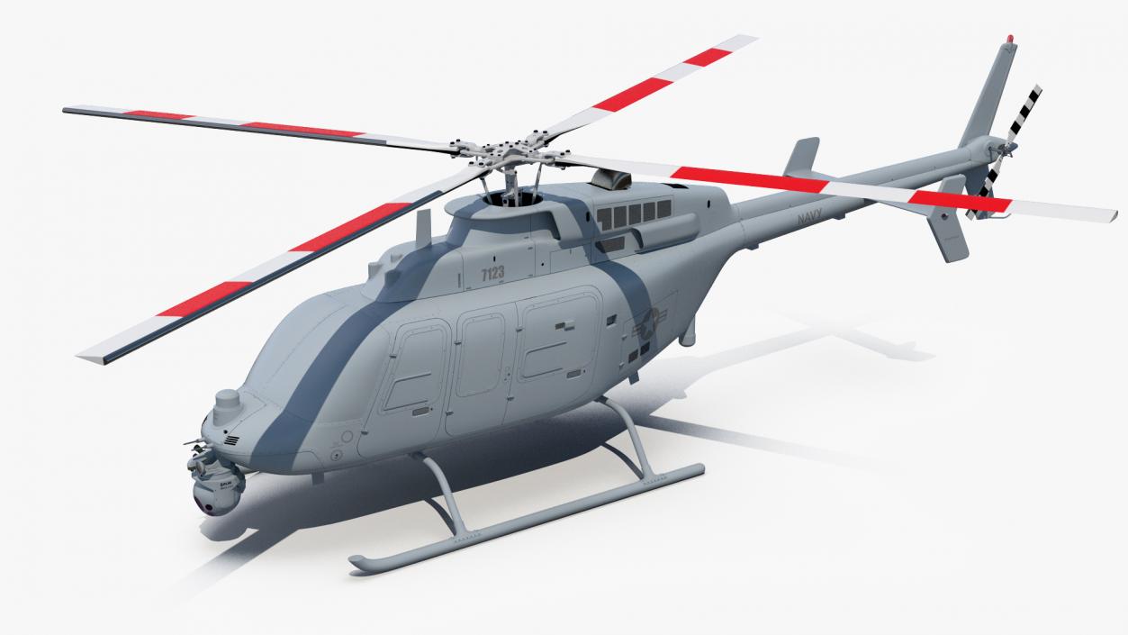 3D model Northrop Grumman MQ-8C Fire Scout Unmanned Helicopter Rigged