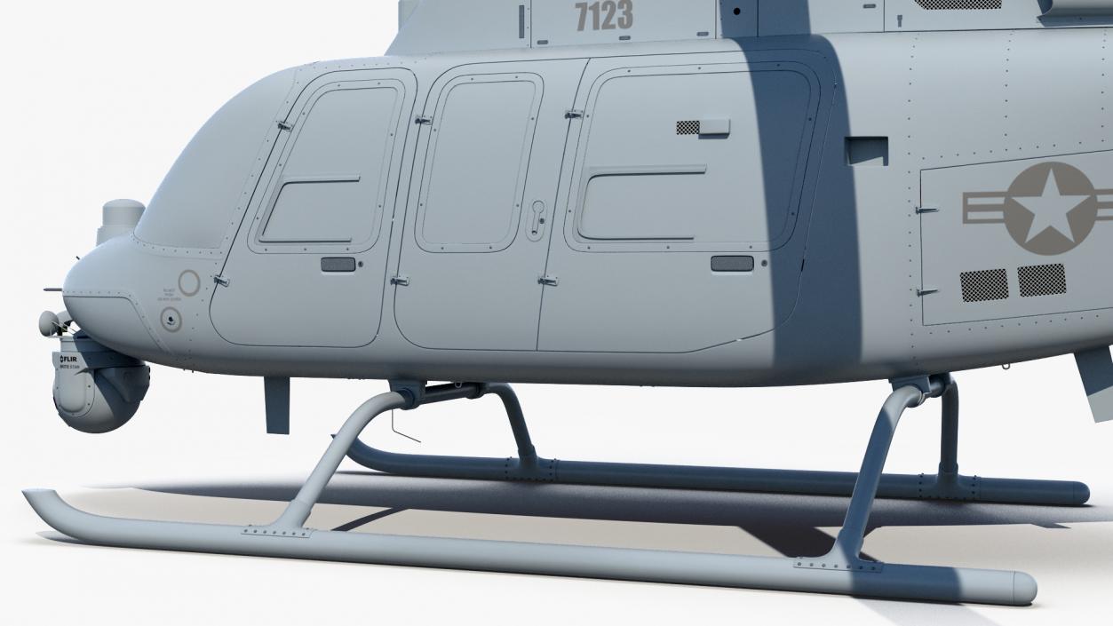 3D model Northrop Grumman MQ-8C Fire Scout Unmanned Helicopter Rigged