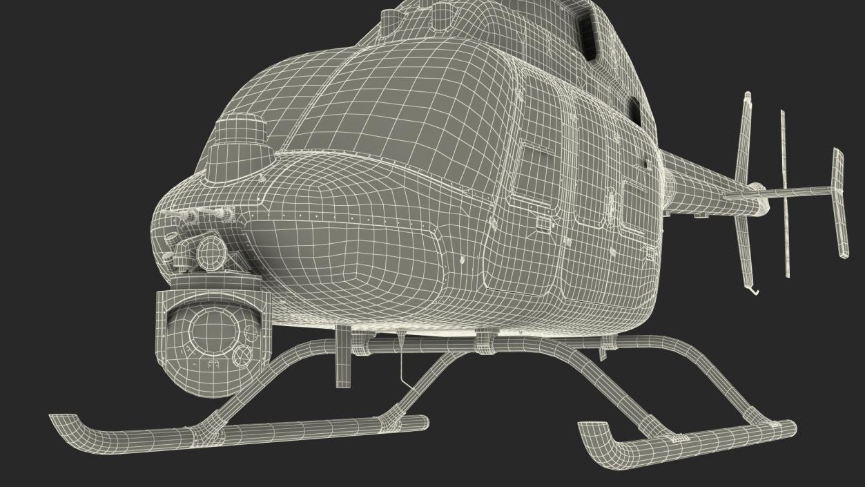 3D model Northrop Grumman MQ-8C Fire Scout Unmanned Helicopter Rigged