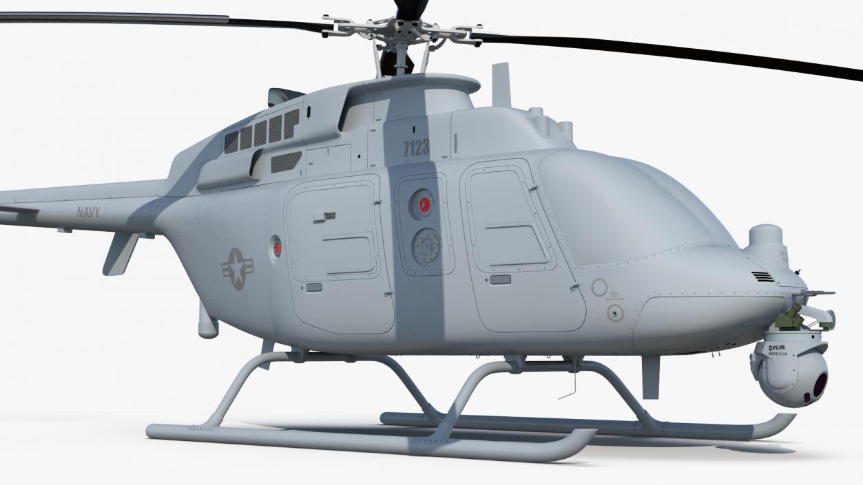 3D model Northrop Grumman MQ-8C Fire Scout Unmanned Helicopter Rigged