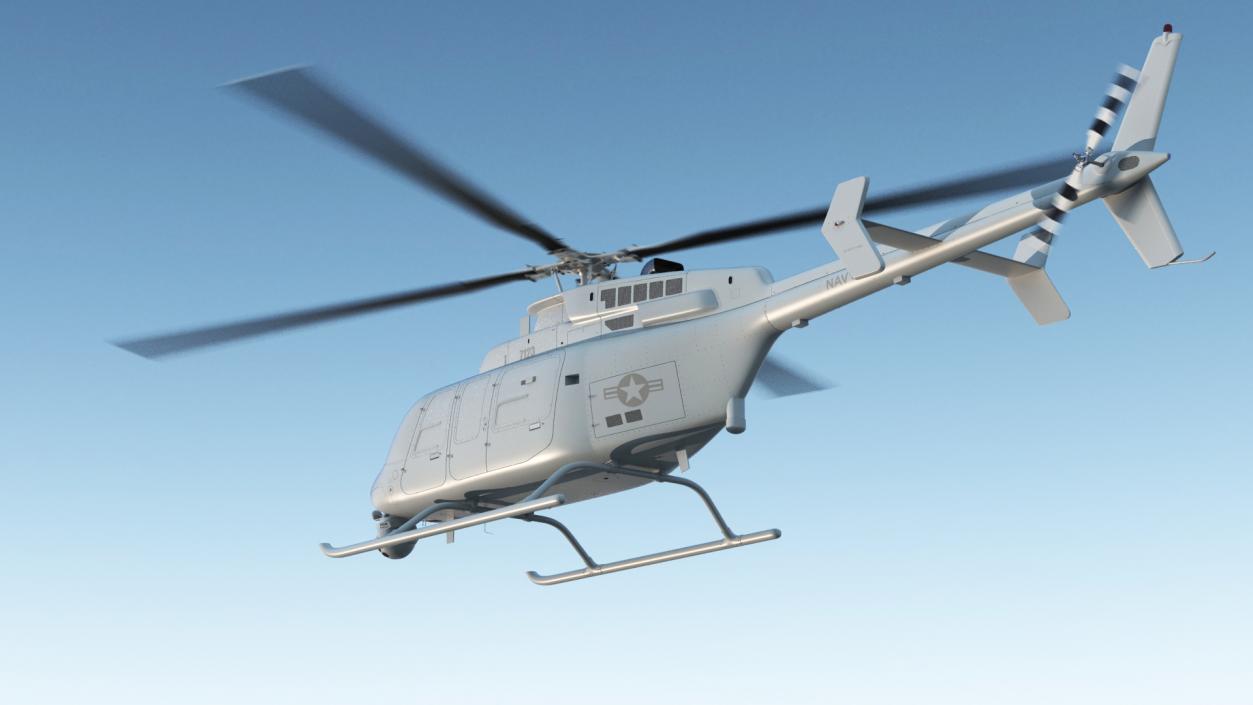 3D model Northrop Grumman MQ-8C Fire Scout Unmanned Helicopter Rigged