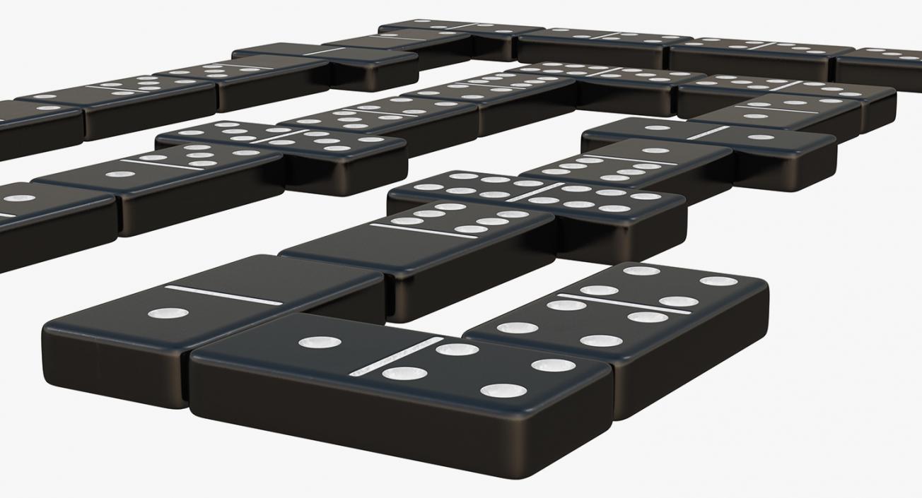 3D Domino Game Black Knuckles