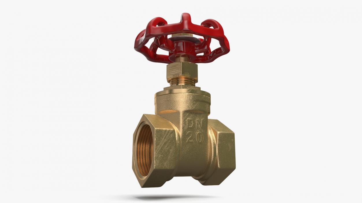 Bronze Gate Valve 3D