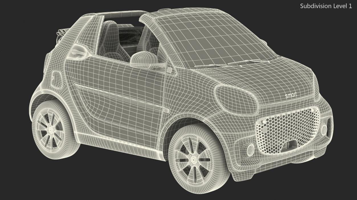 3D model Smart EQ Cabrio