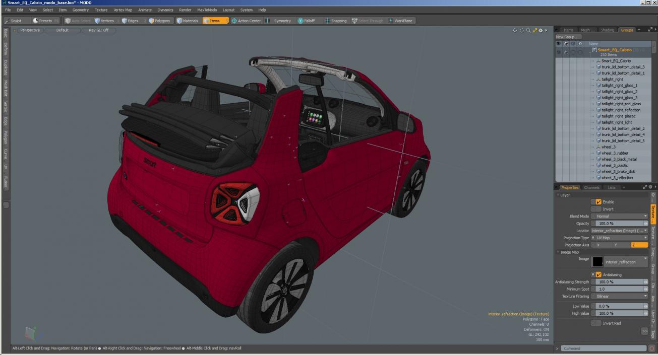 3D model Smart EQ Cabrio