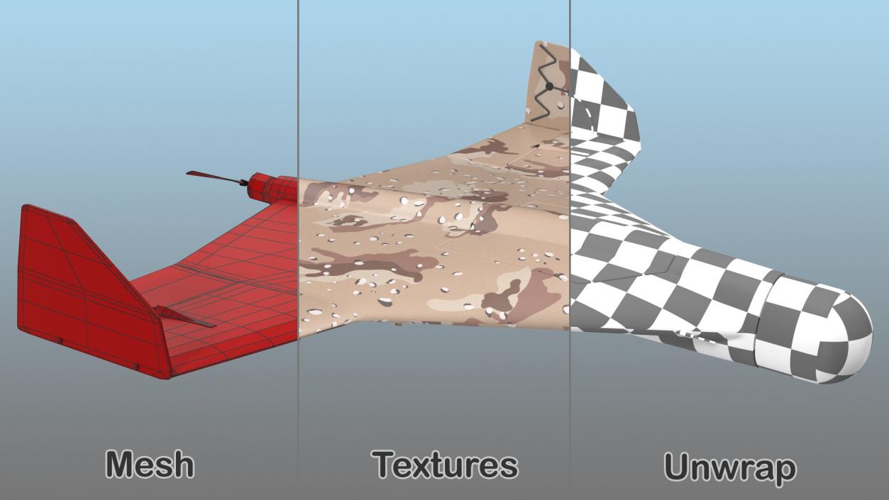 Kamikaze Drone Desert Camouflage 3D