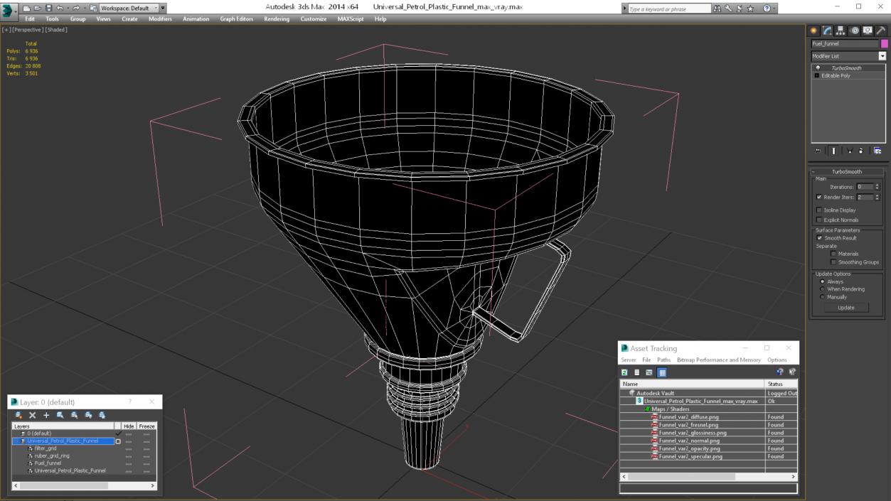 3D Universal Petrol Plastic Funnel