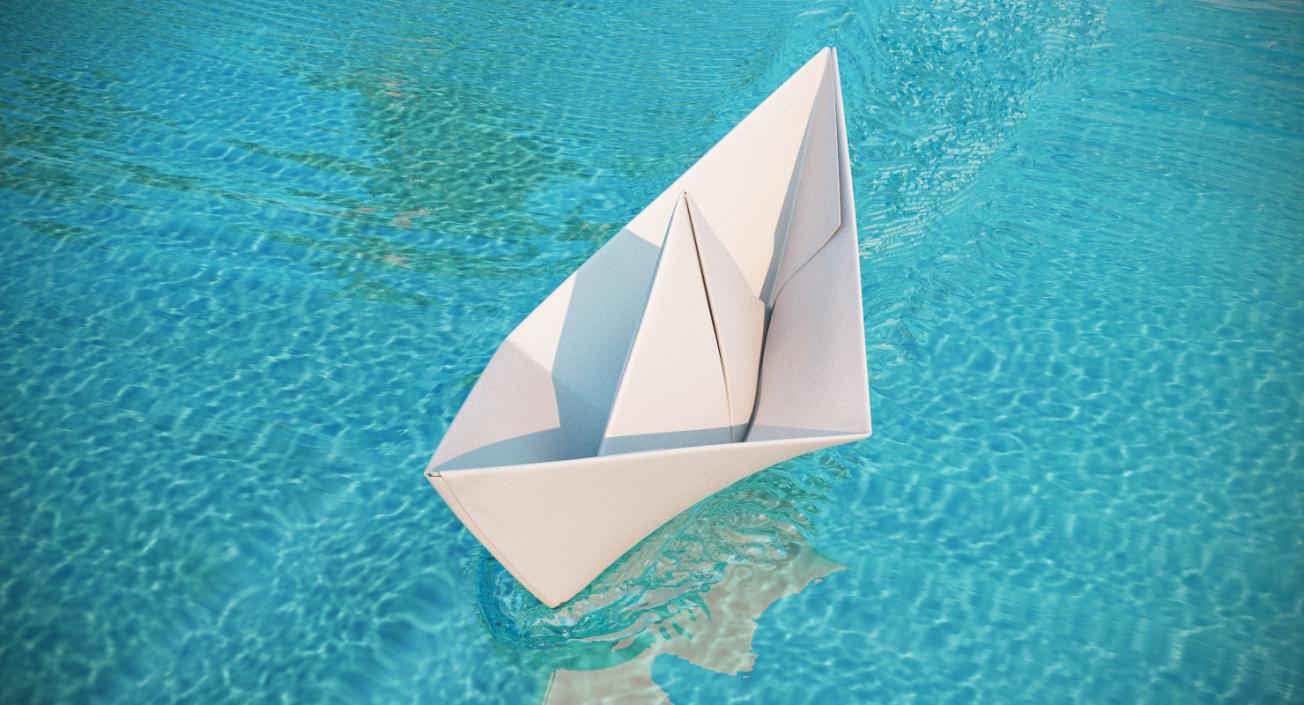 Origami Paper Boat and Plane Collection 3D model