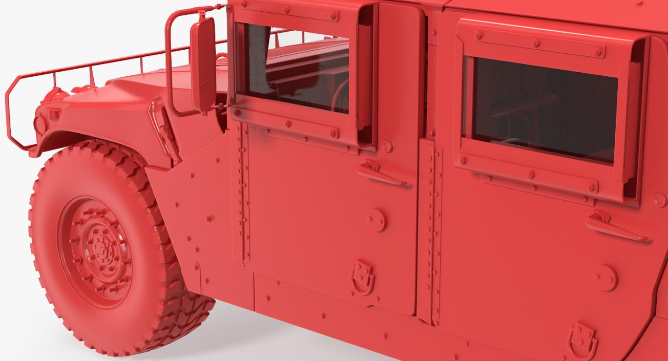 3D Humvee M1151 Enhanced Armament Carrier model