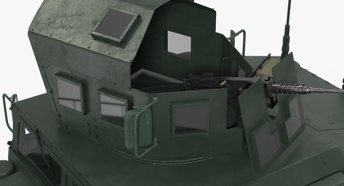 3D Humvee M1151 Enhanced Armament Carrier model