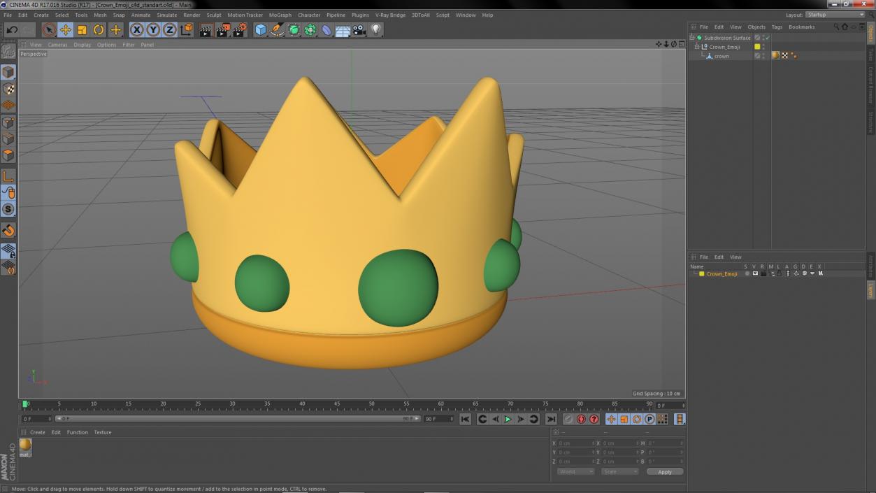 3D Crown Emoji