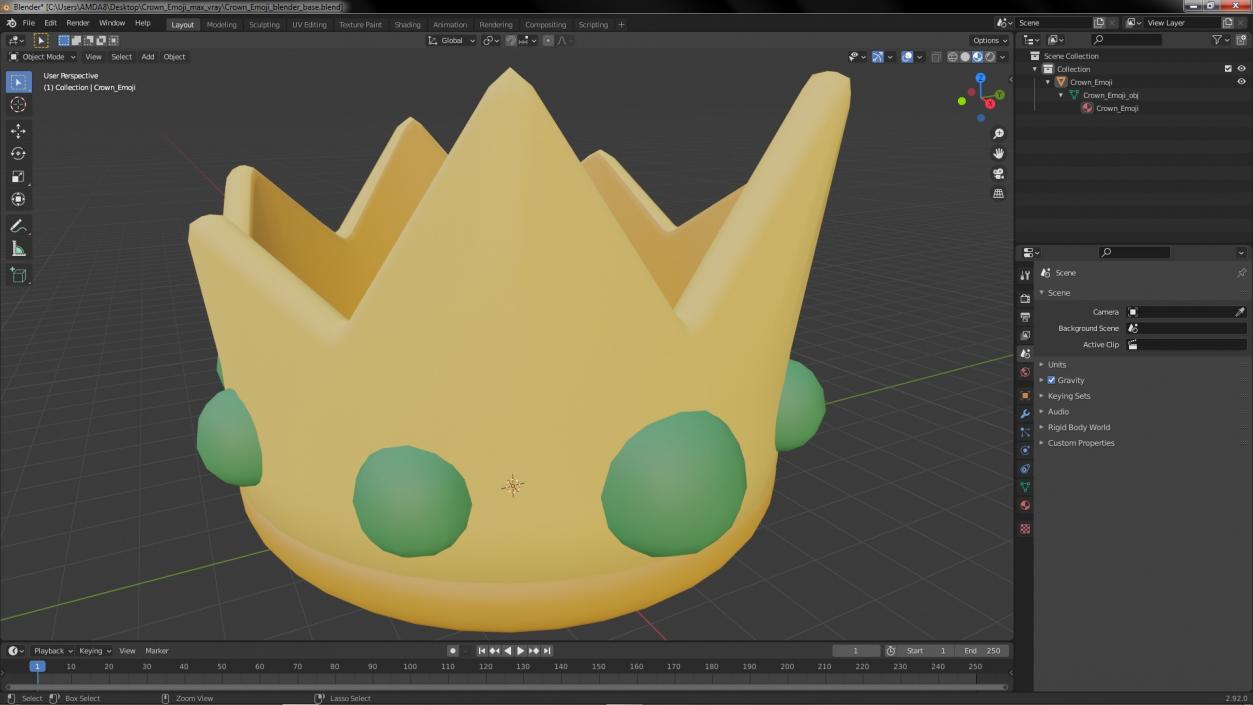 3D Crown Emoji