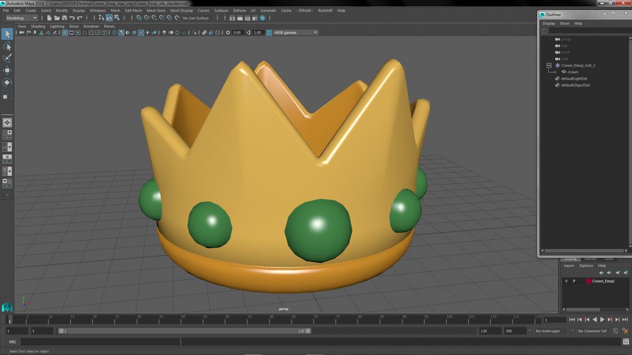 3D Crown Emoji