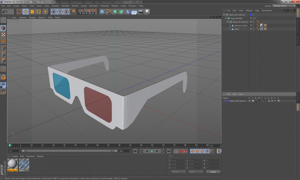 3D Paper 3D Glasses