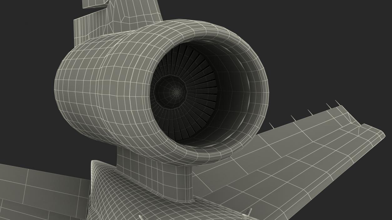 3D model McDonnell Douglas MD11 Tri Jet Airliner UPS Rigged