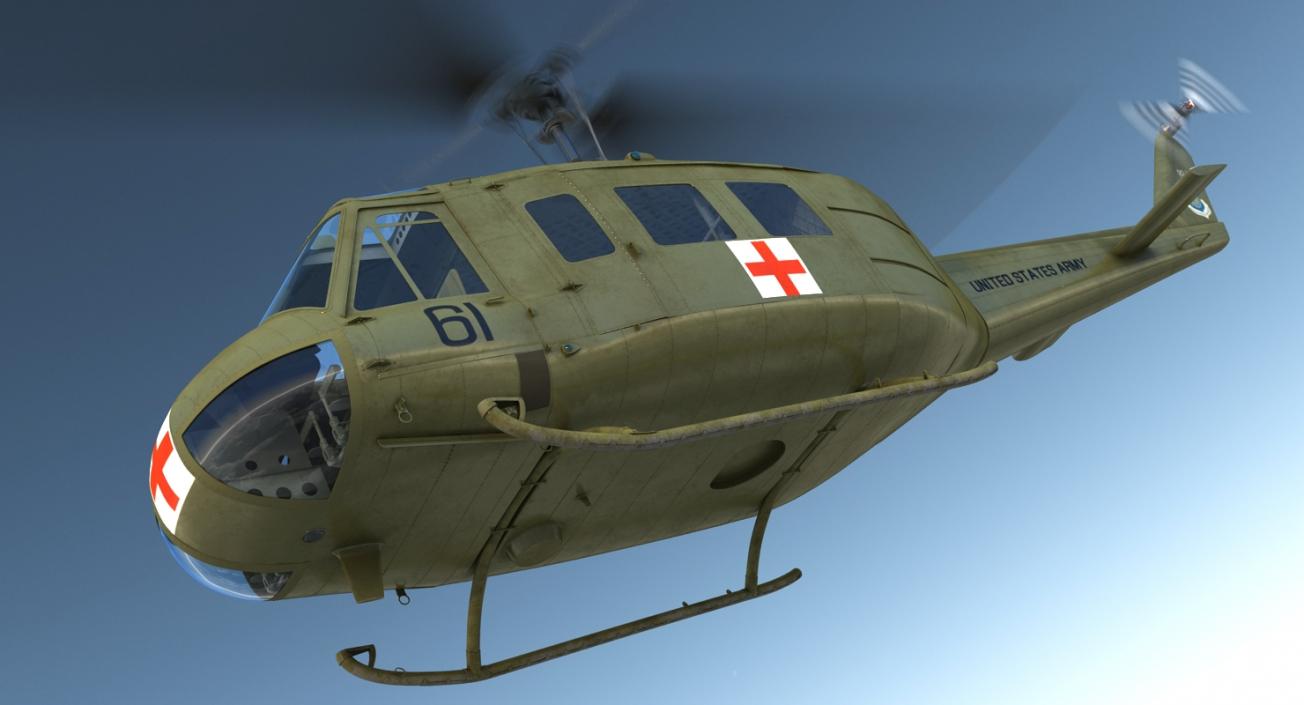 3D Bell UH-1 Iroquois MedEvac