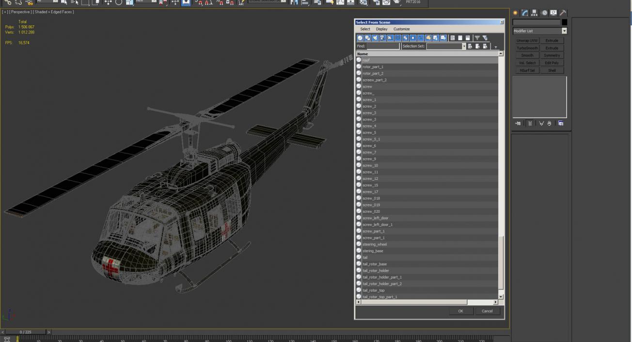 3D Bell UH-1 Iroquois MedEvac