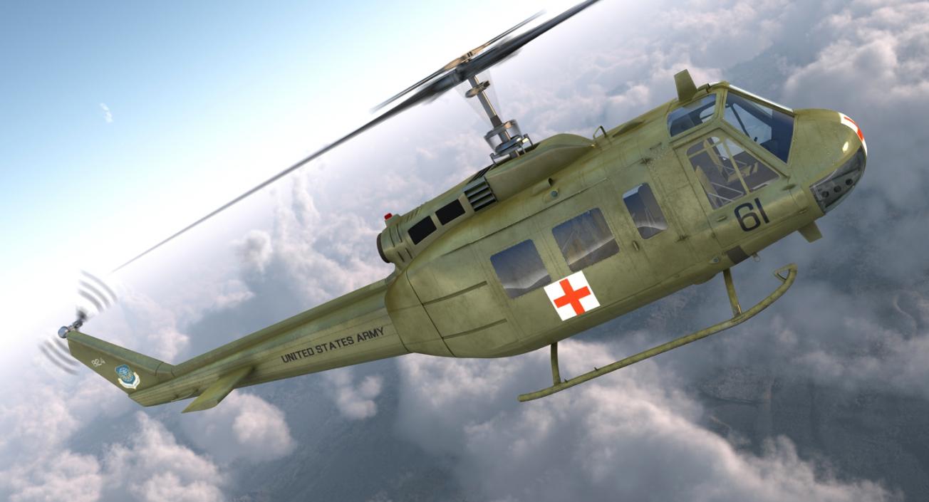 3D Bell UH-1 Iroquois MedEvac